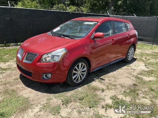 (Tampa, FL) 2009 Pontiac Vibe 4-Door Hatch Back Runs & Moves) (Engine Performance Issues, Brake Syst
