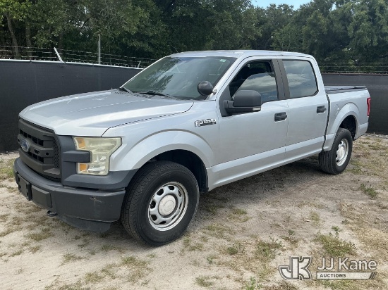 (Tampa, FL) 2015 Ford F150 4x4 Crew-Cab Pickup Truck, State of Florida Unit Collision Issues) (Runs