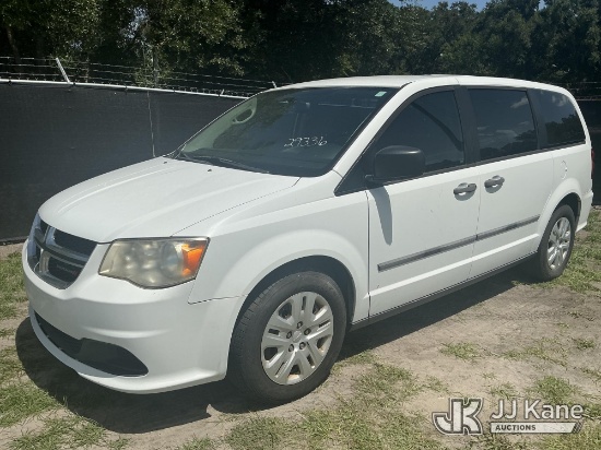 (Tampa, FL) 2014 Dodge Grand Caravan SE Mini Passenger Van, State of Florida Unit Runs & Moves) (Int