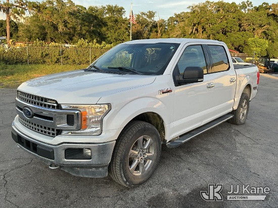 (Ocala, FL) 2018 Ford F150 4x4 Crew-Cab Pickup Truck Runs & Moves) (Jump To Start, Engine Noise, Bod