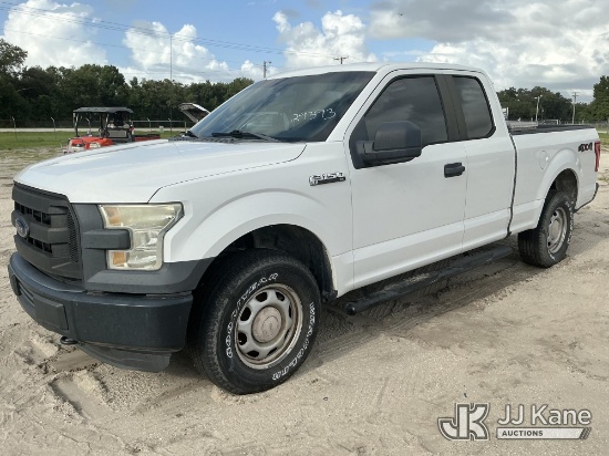 (Tampa, FL) 2015 Ford F150 4x4 Extended-Cab Pickup Truck, State of Florida Unit Not Running, Conditi