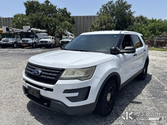 (West Palm Beach, FL) 2016 Ford Explorer AWD Police Interceptor 4-Door Sport Utility Vehicle Runs &