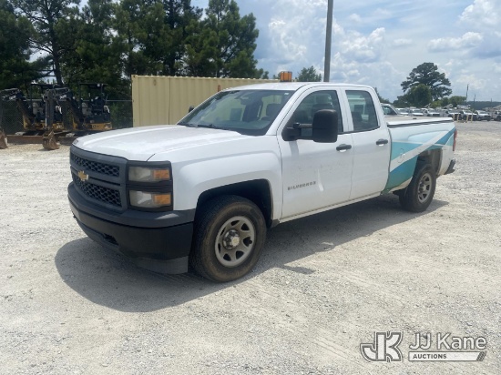 (Villa Rica, GA) 2015 Chevrolet Silverado 1500 4x4 Extended-Cab Pickup Truck Runs & Moves