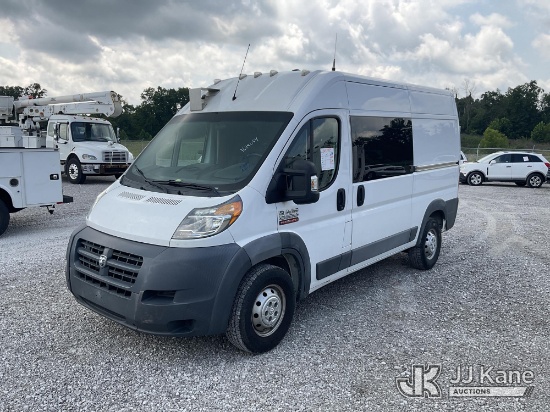 (Verona, KY) 2016 RAM Promaster 2500 Sprinter Cargo Van Runs & Moves) (Engine Performance Concerns