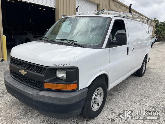 (West Palm Beach, FL) 2017 Chevrolet Express G2500 Cargo Van Runs & Moves) (Dash Warning Indicator O