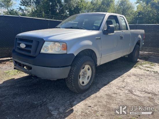 (Tampa, FL) 2007 Ford F150 4x4 Extended-Cab Pickup Truck, State of Florida Unit Runs & Moves) (Jump