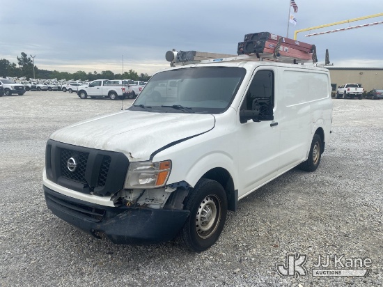 (Villa Rica, GA) 2018 Nissan NV Cargo Cargo Van Runs & Moves) (Jump To Start, Front End Damage, Driv