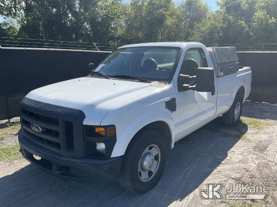 (Tampa, FL) 2008 Ford F250 Pickup Truck Runs & Moves) (Dash Warning Indicators On, Exterior Defects