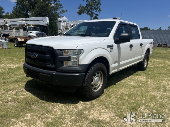 (Defuniak Springs, FL) 2017 Ford F150 4x4 Crew-Cab Pickup Truck, (Co-op Owned) Runs & Moves