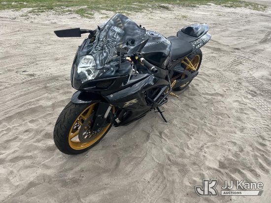 (Tampa, FL) 2006 Suzuki GSX-R600 Motorcycle, State of Florida Unit Runs & Moves) (Collision Issues)(