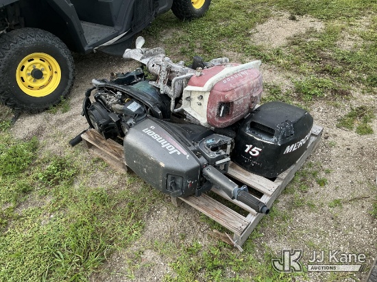 (Tampa, FL) (2) Outboard Johnson Gas Motors Not Running, Condition Unknown