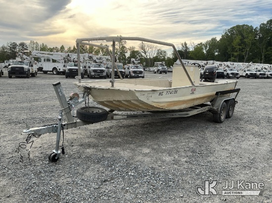 (China Grove, NC) 2008 DURACRAFT Aluminum Boat, Selling With Trailer, Lot# TG618) (FL Residents Purc