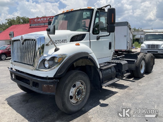(Ocala, FL) 2008 International 7600 T/A Truck Tractor Runs & Moves) (Dash Warning Indicators On