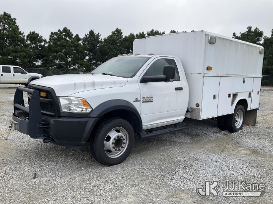 (Villa Rica, GA) 2017 RAM 4500 Enclosed High-Top Service Truck, (Southern Company Unit) Runs & Moves