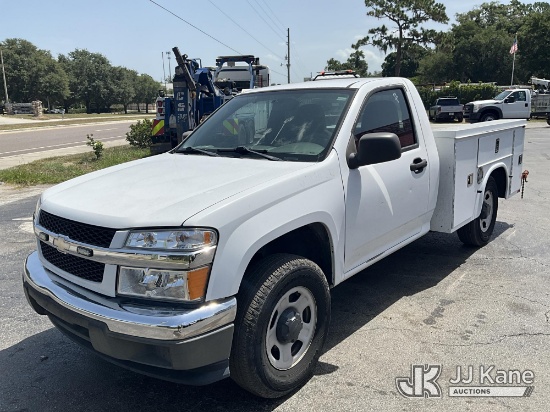 (Ocala, FL) 2012 Chevrolet Colorado Service Truck Runs & Moves) (Dash Warning Indicators On, Exterio