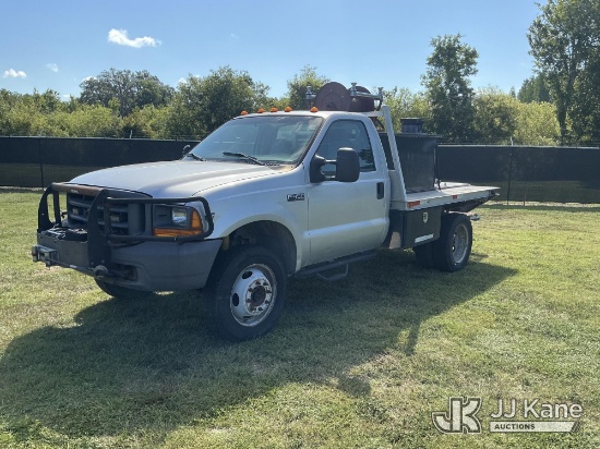 (Tampa, FL) 2000 Ford F-450 Flatbed/Service Truck, State of Florida Unit Runs, Moves & Operating Con