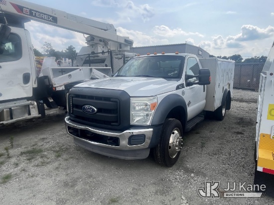 (Chester, VA) 2013 Ford F450 Enclosed Service Truck Not Running, Condition Unknown, Major Engine Com