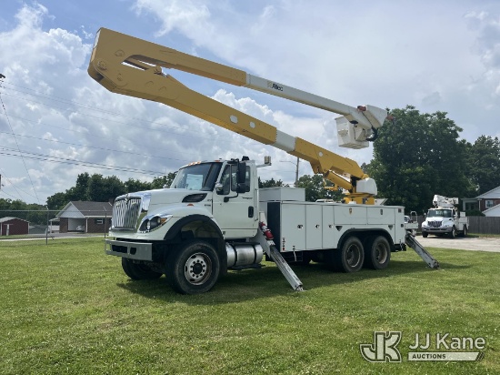 (Trenton, TN) Altec A65, Material Handling Bucket Truck rear mounted on 2013 International 7500 Util