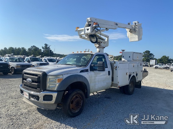 (Villa Rica, GA) Altec AT235, Articulating & Telescopic Bucket Truck mounted behind cab on 2011 Ford
