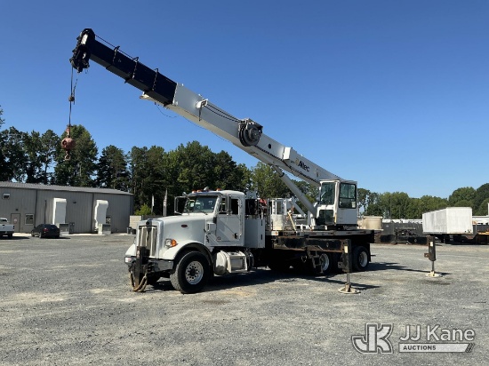 (China Grove, NC) Altec AC38-127S-EJ, Hydraulic Crane rear mounted on 2014 Peterbilt 365 Tri-Axle Fl
