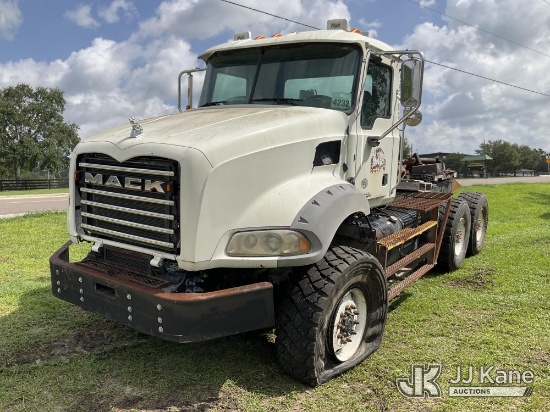 (Ocala, FL) 2018 Mack GU813 T/A Truck Tractor Not Running, Condition Unknown, Missing Drivetrain Par