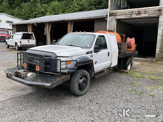 (Hanover, WV) 2016 Ford F-550 Regular Cab DRW Spray Truck Not Running, Condition Unknown