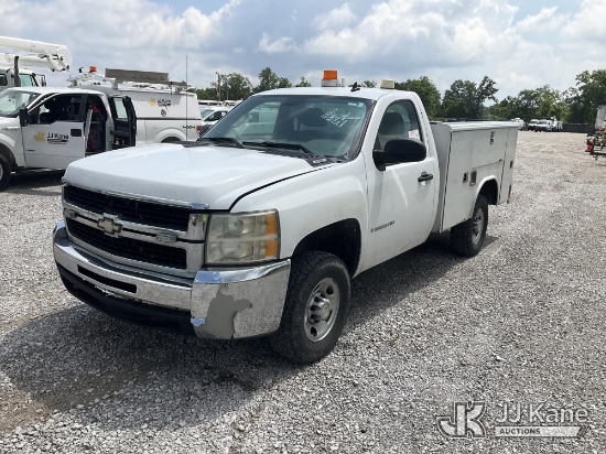 (Verona, KY) 2009 Chevrolet Silverado 2500HD 4x4 Service Truck Runs & Moves) (Dash Warning Indicator