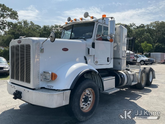 (Ocala, FL) 2013 Peterbilt 367 Truck Tractor Duke Unit) (Runs & Moves) (Dash Warning Indicators On