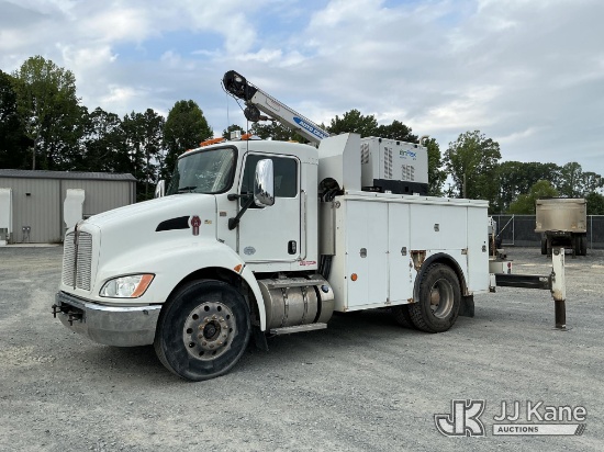 (China Grove, NC) 2018 Kenworth T3 Series Mechanics Service Truck Runs & Moves) (No Material Crane R