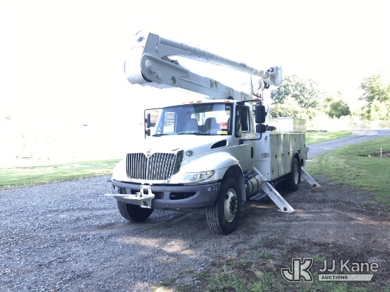 (Mount Airy, NC) Altec AA55-MH, Material Handling Bucket Truck rear mounted on 2018 International 43