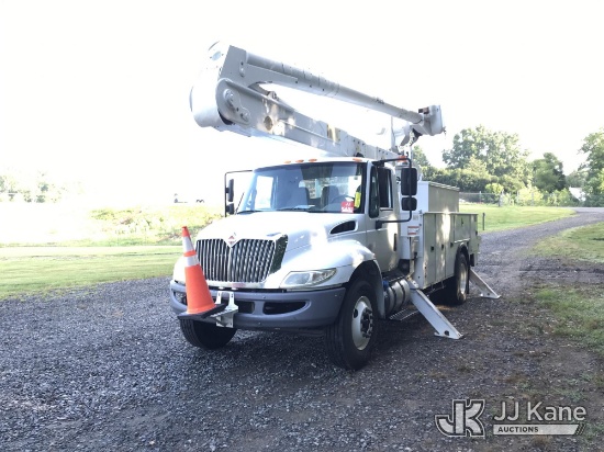 (Mount Airy, NC) Altec AA55-MH, Material Handling Bucket Truck rear mounted on 2017 International 43