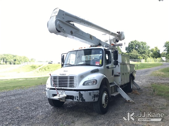 (Mount Airy, NC) Altec AA55-MH, Material Handling Bucket Truck rear mounted on 2018 Freightliner M2