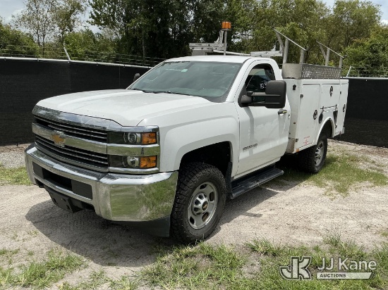 (Tampa, FL) 2015 Chevrolet Silverado 2500HD 4x4 Enclosed Service Truck Runs & Moves) (Dash Camera No