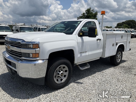 (Villa Rica, GA) 2016 Chevrolet Silverado 3500HD Service Truck Runs & Moves) (Interior Defects