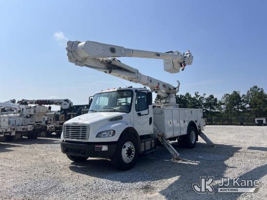 (Villa Rica, GA) Altec AM55, Over-Center Material Handling Bucket Truck rear mounted on 2014 Freight