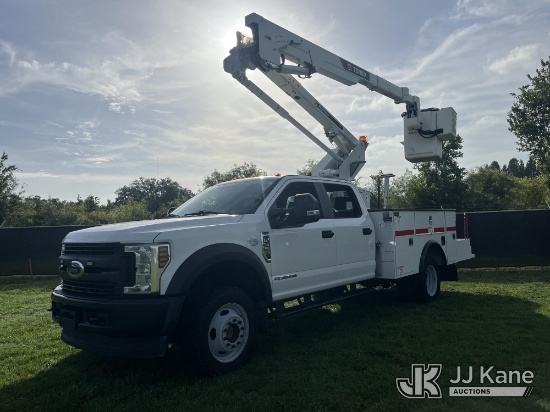 (Tampa, FL) Terex/HiRanger LT40, Articulating & Telescopic Bucket Truck mounted behind cab on 2019 F