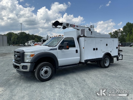 (China Grove, NC) 2015 Ford F550 Mechanics Service Truck Runs & Moves, Crane Condition Unknown) (Hyd