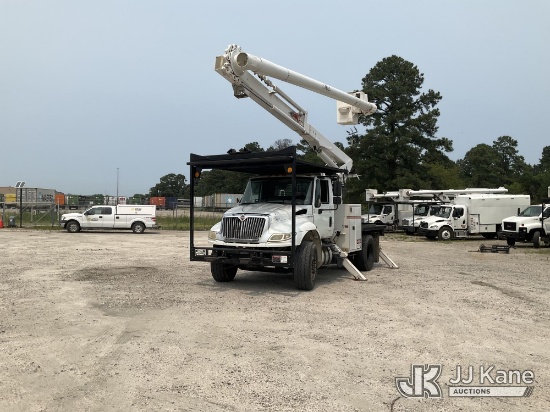 (Chester, VA) Altec LR758RM, Over-Center Bucket Truck rear mounted on 2017 International DuraStar 43