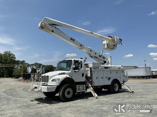 (China Grove, NC) Altec AA55E-MH, Material Handling Bucket Truck rear mounted on 2016 Freightliner M