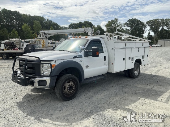 (China Grove, NC) 2015 Ford F550 4X4 Regular Cab DRW Service Truck Duke Unit) (Not Running Condition