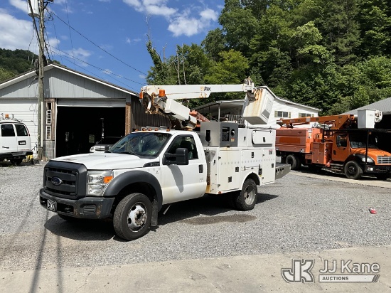 (Hanover, WV) Altec AT200A, Telescopic Non-Insulated Bucket Truck mounted behind cab on 2012 Ford F-