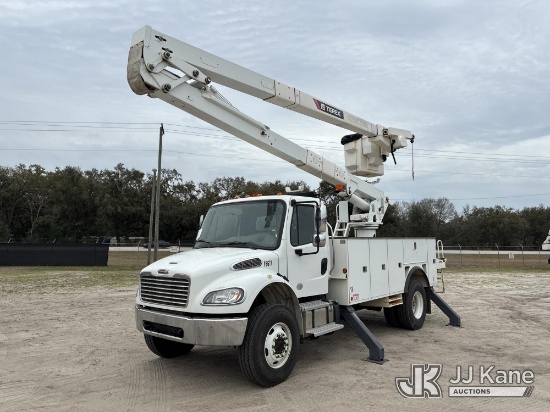 (Tampa, FL) HiRanger TC55-MH, Material Handling Bucket Truck rear mounted on 2020 Freightliner M2 10
