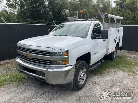 (Tampa, FL) 2016 Chevrolet Silverado 2500HD Service Truck Runs & Moves) (Dash Camera Not Included)(F