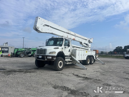 (Chester, VA) Altec A77T-E93, Material Handling Elevator Bucket Truck rear mounted on 2004 Freightli
