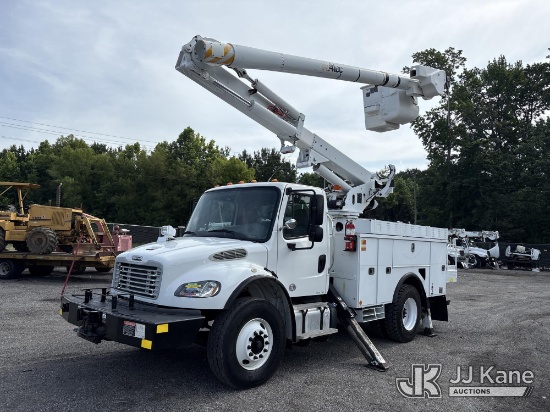 (Albertville, AL) Altec L42M, Over-Center Material Handling Bucket Truck mounted behind cab on 2016