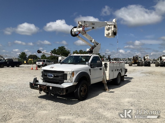 (Villa Rica, GA) Altec AT37G, Articulating & Telescopic Bucket Truck mounted behind cab on 2017 Ford