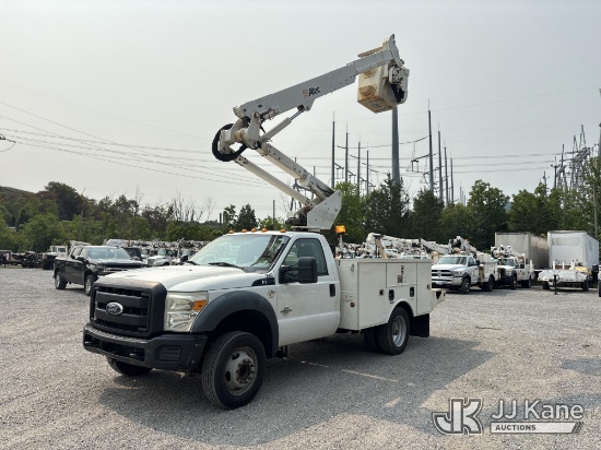 (Cloverdale, VA) Altec AT37G, Articulating & Telescopic Bucket Truck mounted behind cab on 2012 Ford