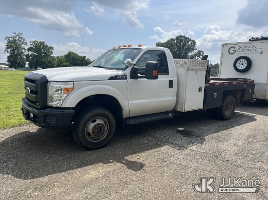 (Trenton, TN) 2015 Ford F-350 SD Flatbed/Service Truck, Electric Cooperative Owned Runs & Moves