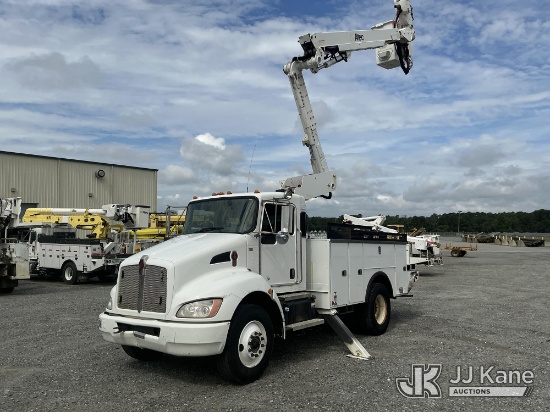 (Alma, GA) Altec AT40M, Articulating & Telescopic Material Handling Bucket Truck mounted behind cab