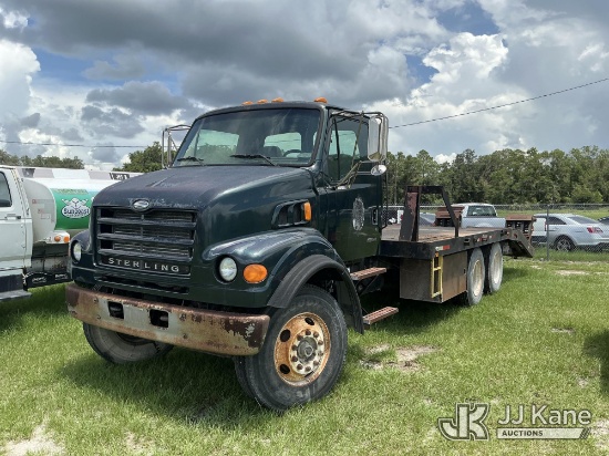 (Tampa, FL) 2001 Sterling LT7500 Flatbed Truck, State of Florida Unit Runs & Does Not Move, Conditio